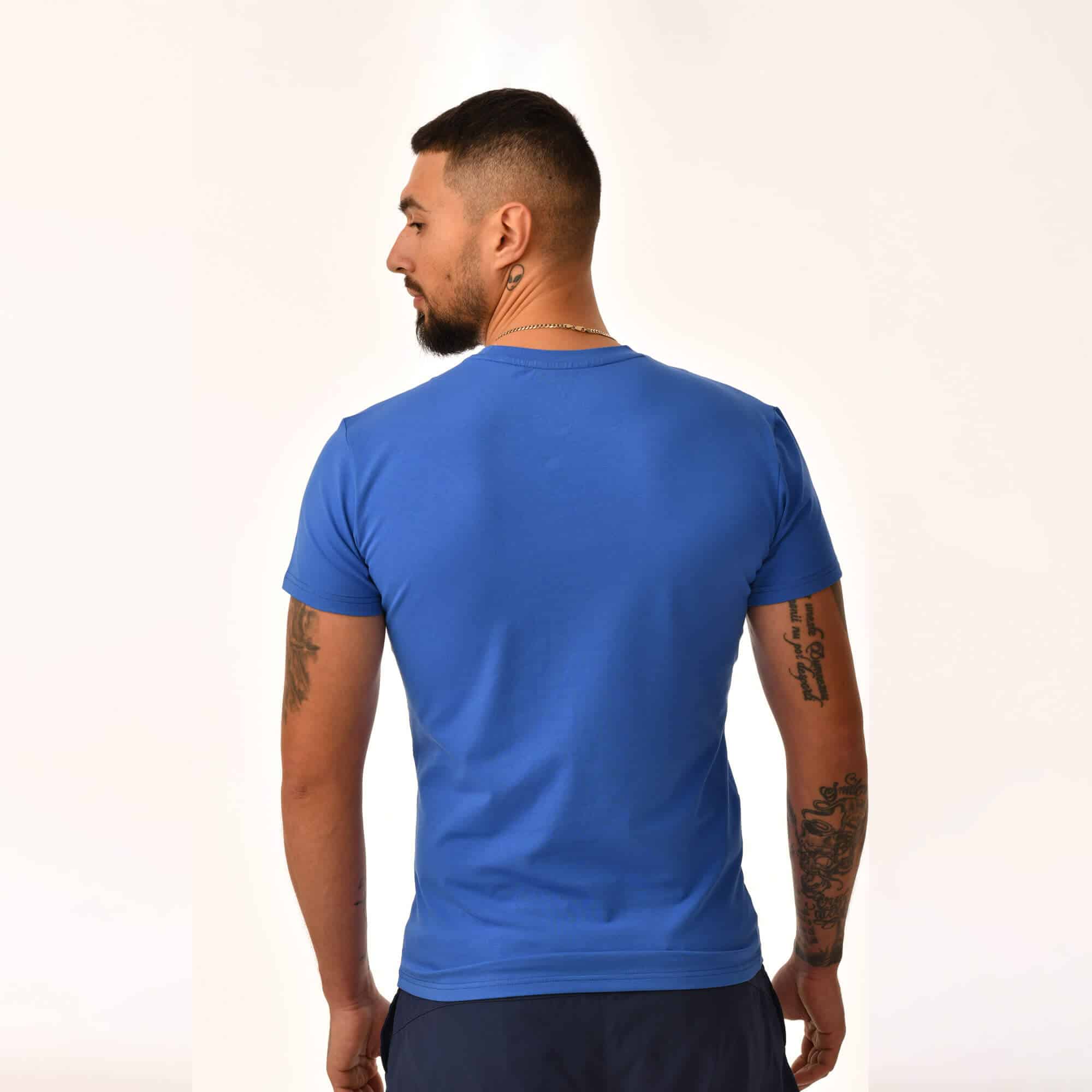 Gym Nerd Casual Blue T-Shirt