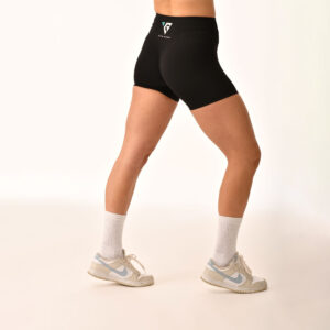 Gym Nerd Black Shorts