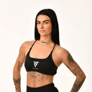 Gym Nerd Bra Black - Short Scrunch Set
