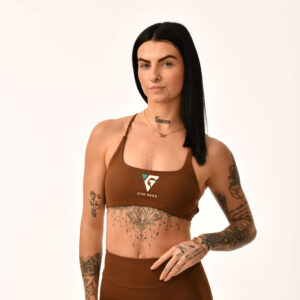 Gym Nerd Minimal Bra Brown